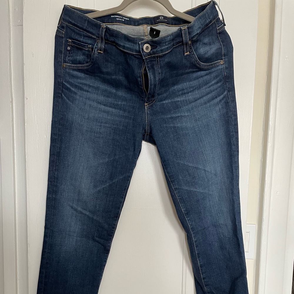 AG maternity jeans size 29R stretch cigarette leg